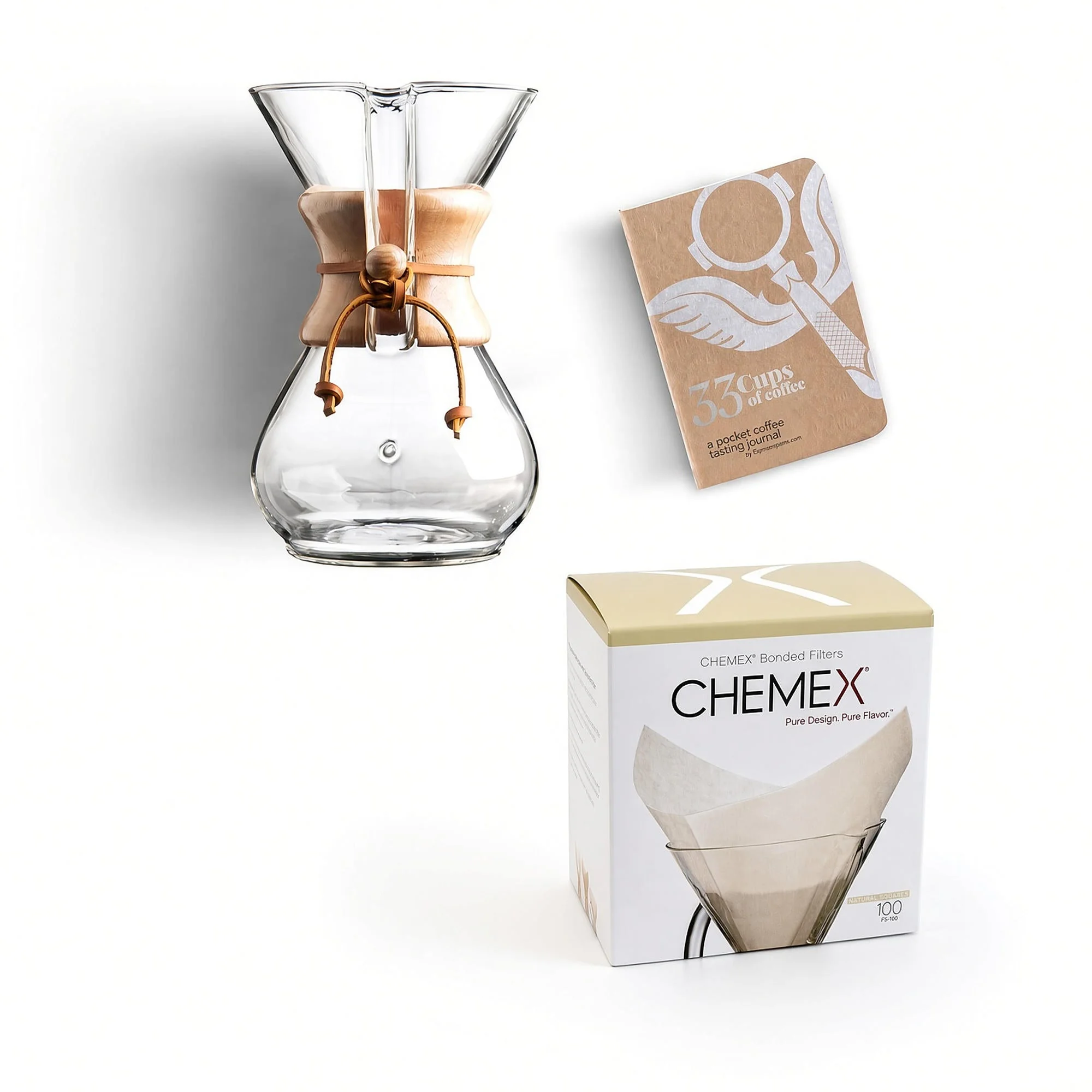 Chemex Coffee Basic Pour Over Kit - 6 Cup