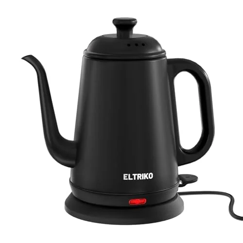 ELTRIKO 1L Gooseneck Electric Kettle for Pour Over Coffee & Tea