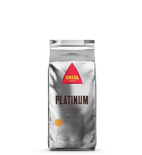 Delta Cafés Platinum Whole Bean Coffee 35.2oz Intense Espresso Beans Medium Roast Coffee